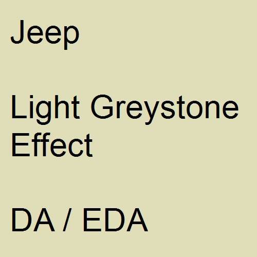 Jeep, Light Greystone Effect, DA / EDA.